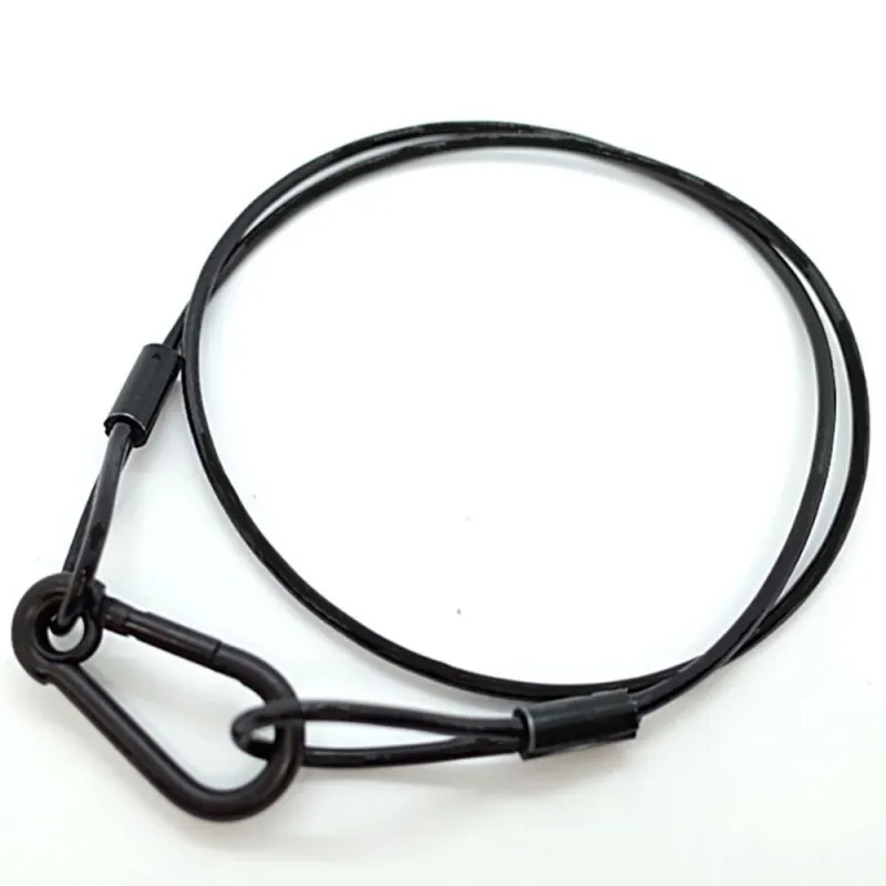 Lexor BXS03B760-PVC трос страховочный, 3 мм, длина 760 мм, до 40 кг, черный