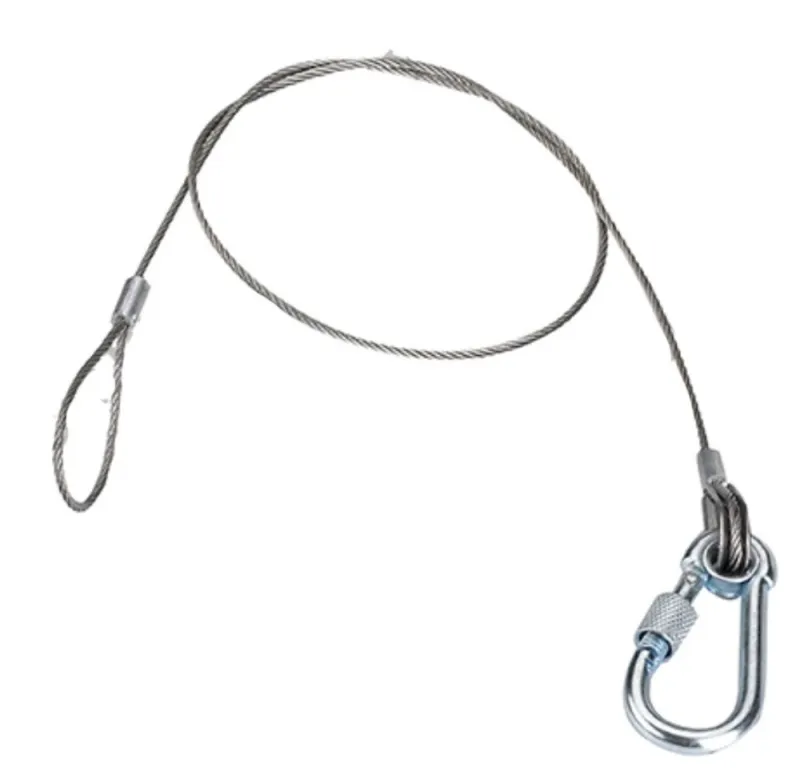 Lexor GSS-02S600 Страховочный трос, 2 мм длина 0,6 м, до 250 кг