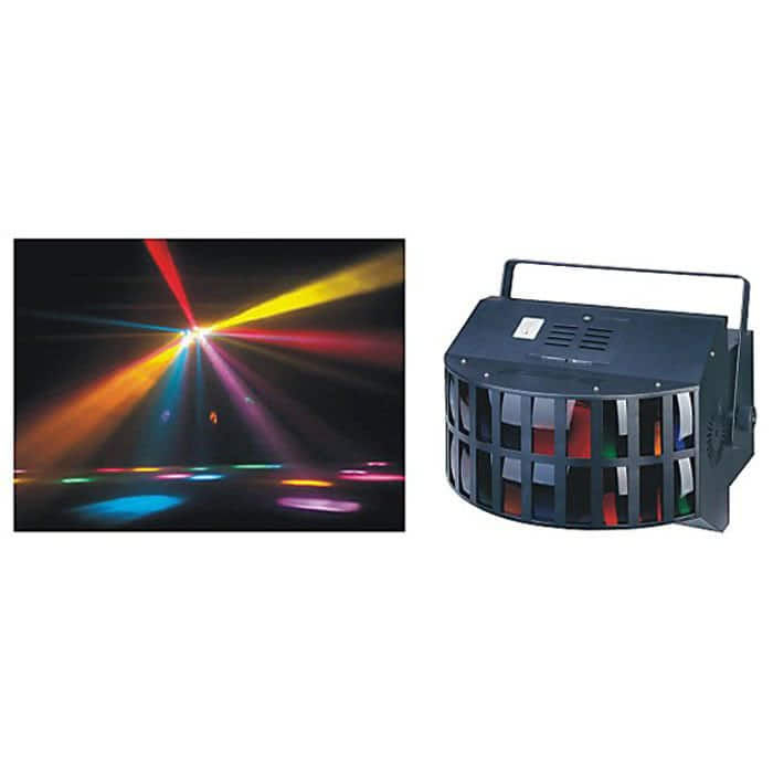 SG017 Double Derby эффект двухрядного веера цветных лучей,