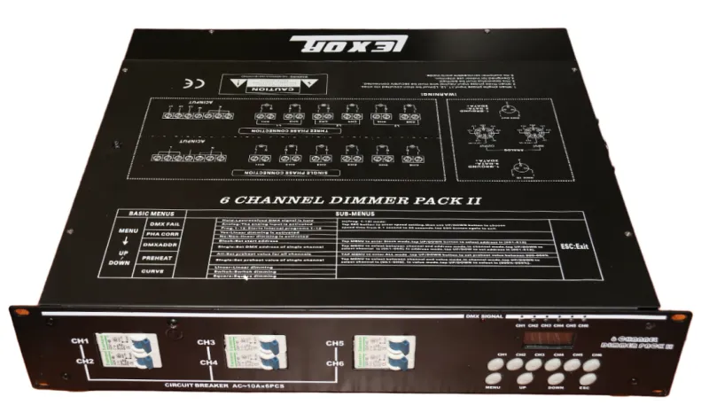 Lexor SM091 компактный диммер 6 каналов, 10А на канал